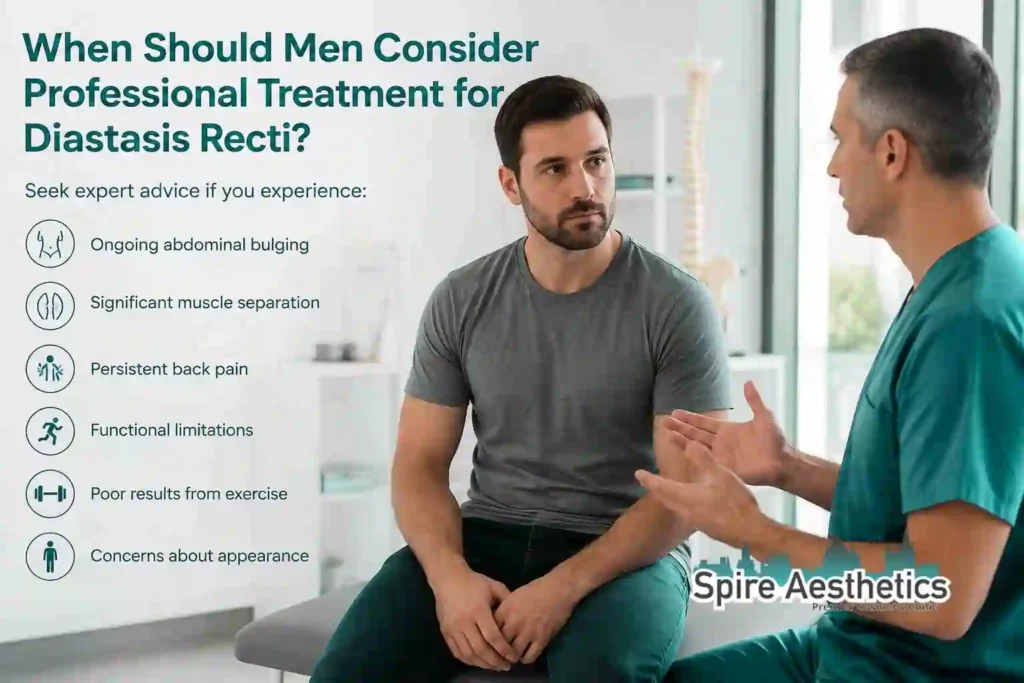 When Should Men Consider Professional Treatment for Diastasis Recti East Tilbury?