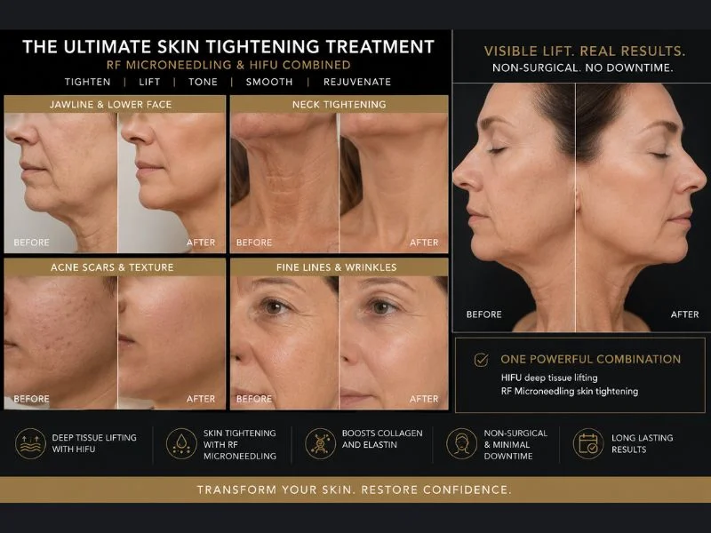 Results of combined treatment for the ultimate skin tightening treatment East Tilbury